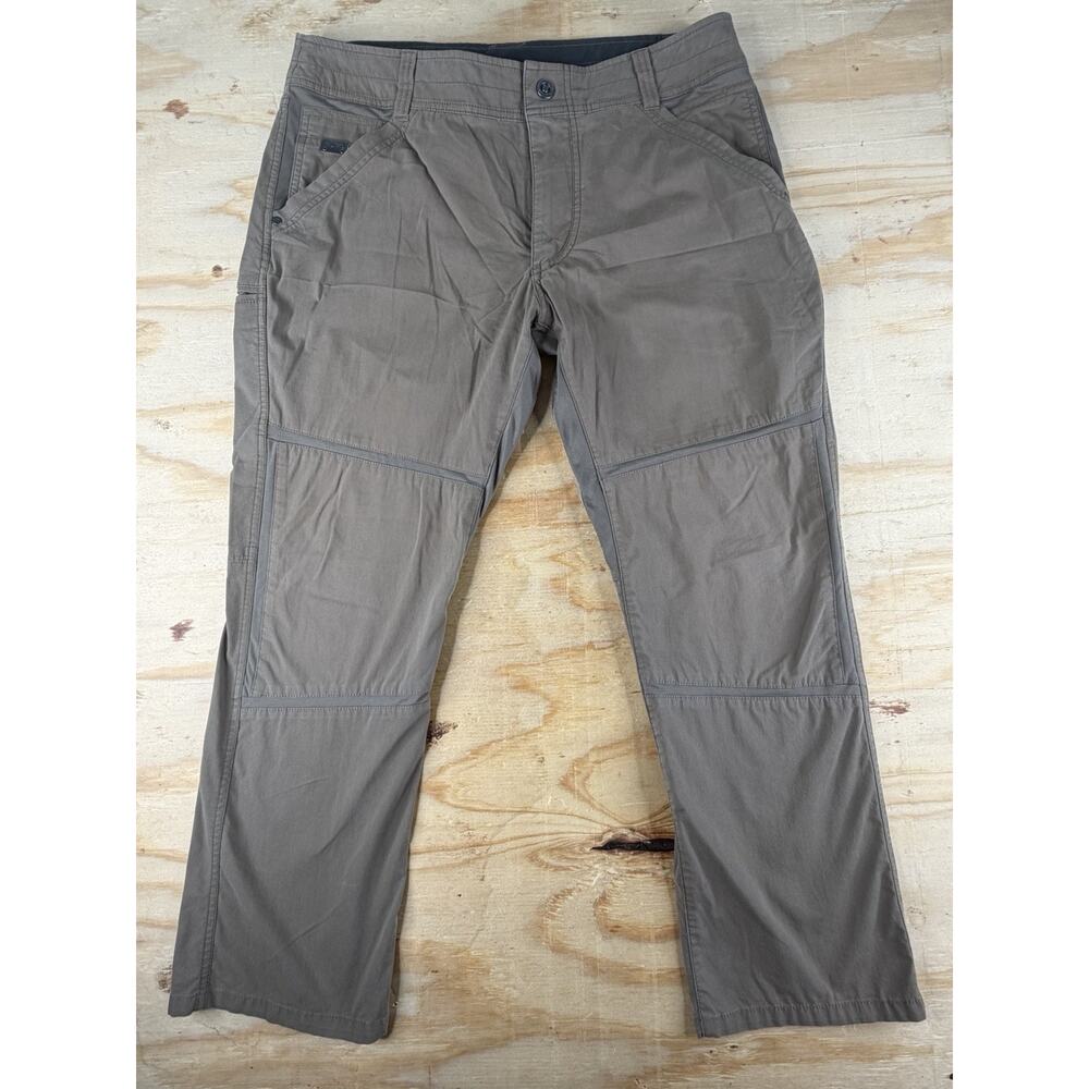 Kuhl Free Radikl Mens Pants 35x28 Brown Enduro Hybrid Stretch Hiking
